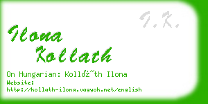 ilona kollath business card